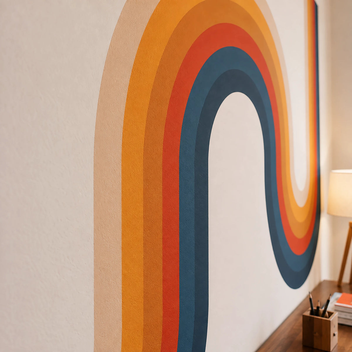 Classic Rainbow Retro Stripes