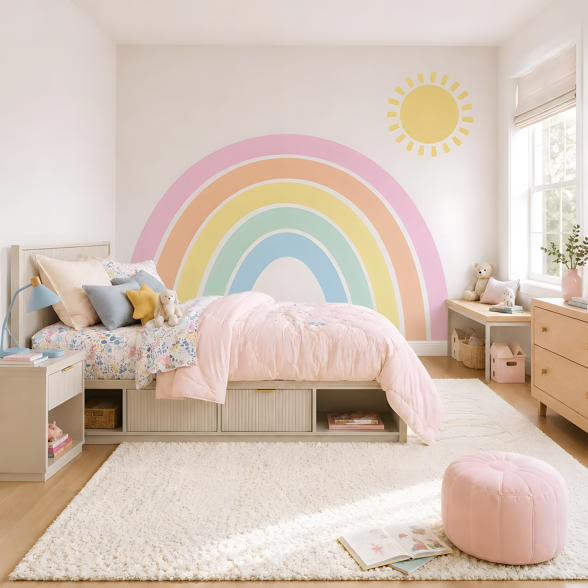 Pastel Daydream Rainbow Wall Decal