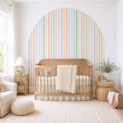 Soft Stripes Arch Wall Decal