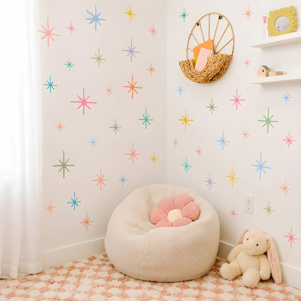 Retro Starburst Wall Decals