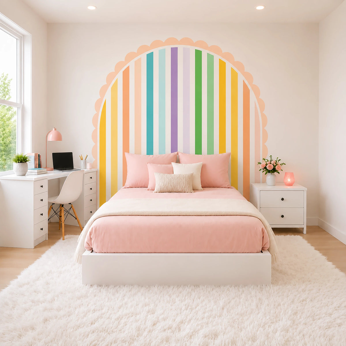 Sweet Pastel Rainbow Arch