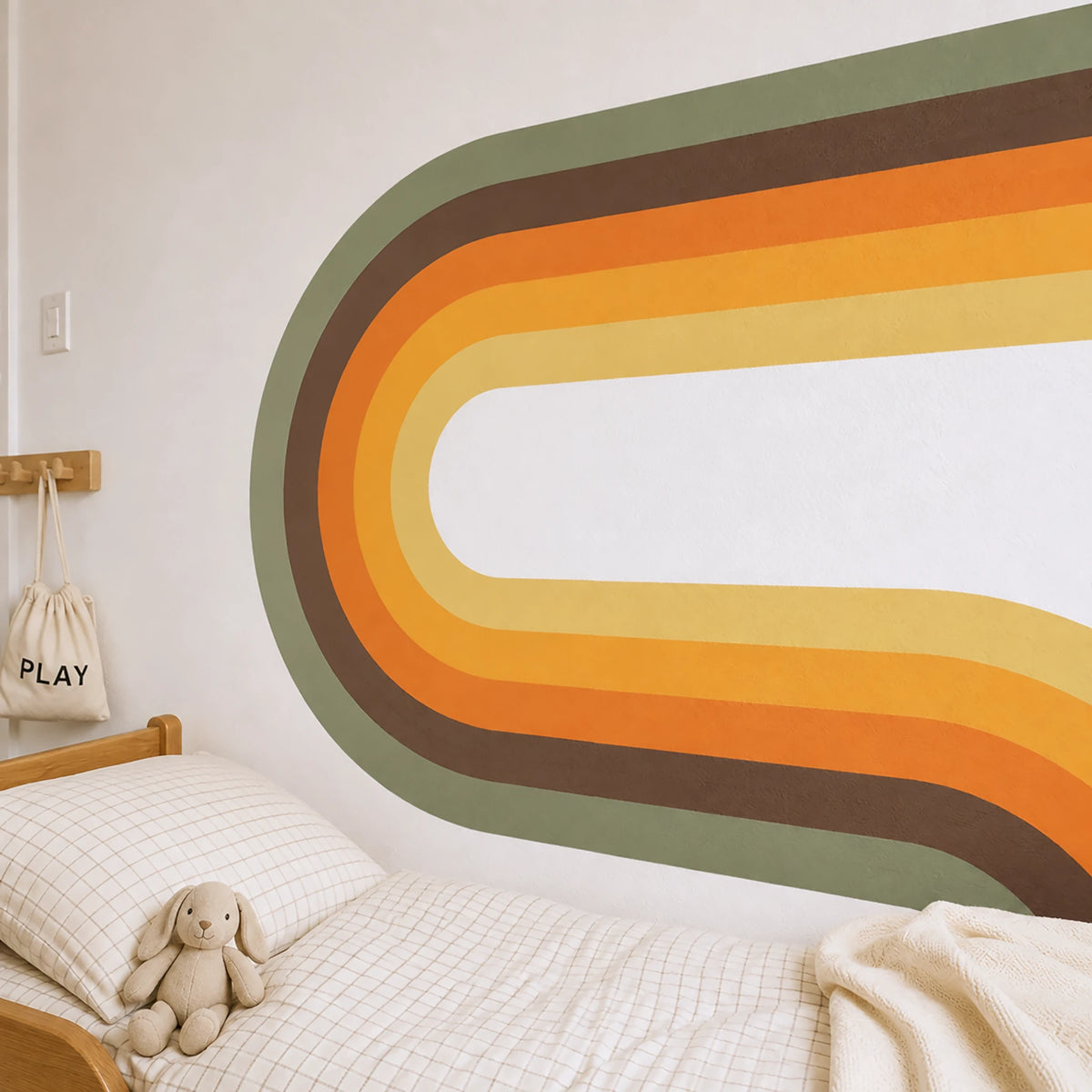 Retro Half Arch Wall Decal