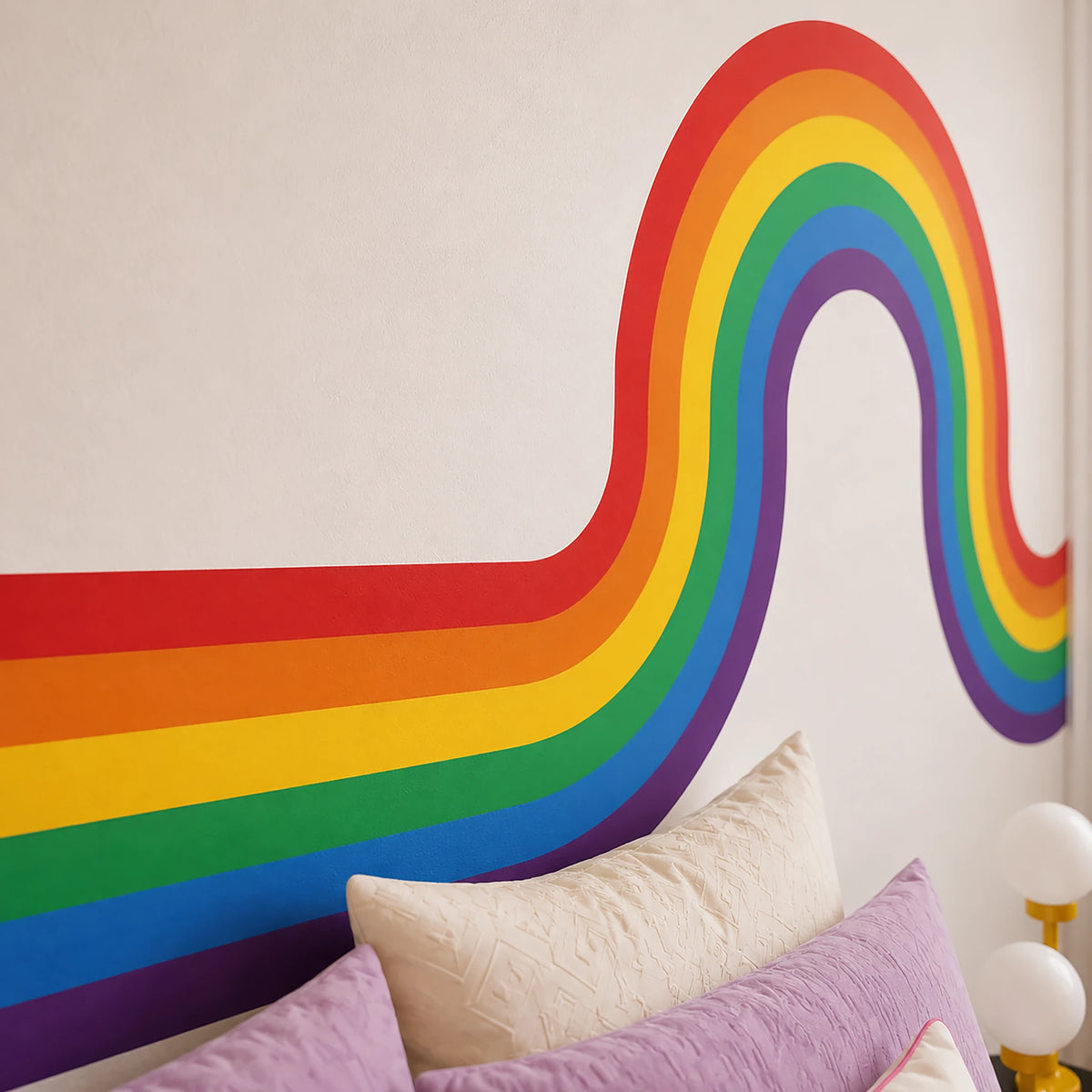 Classic Rainbow Retro Stripes