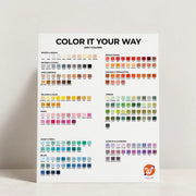 Wall Decal Color Chart 200+ Colors
