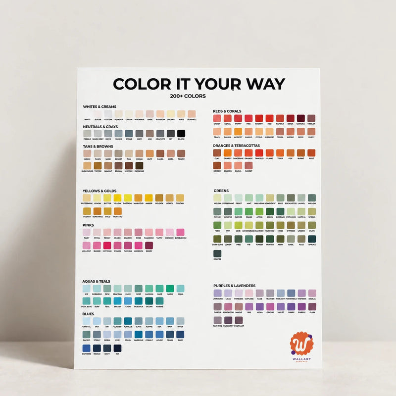 Choose from 200+ Colors