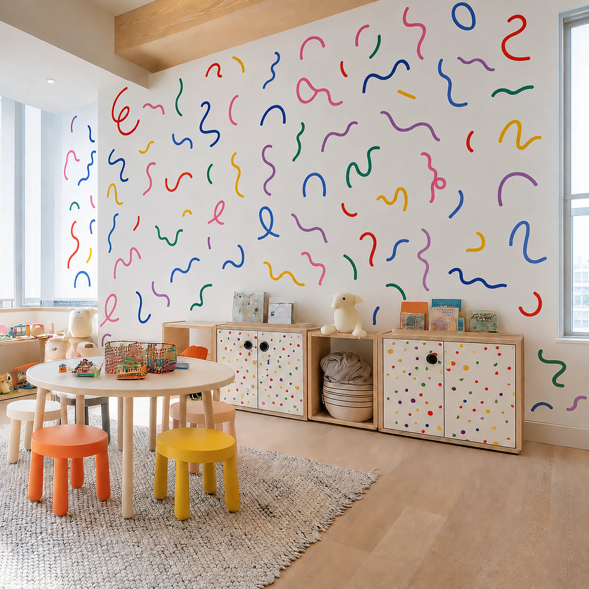 Abstract Squiggle Wall Decals